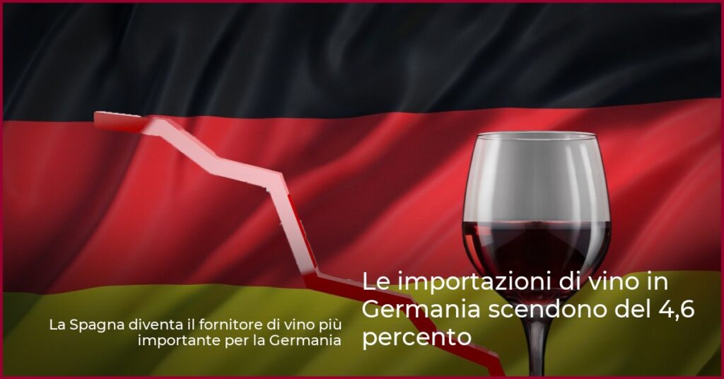 Le importazioni di vino in Germania scendono del 4,6 percento