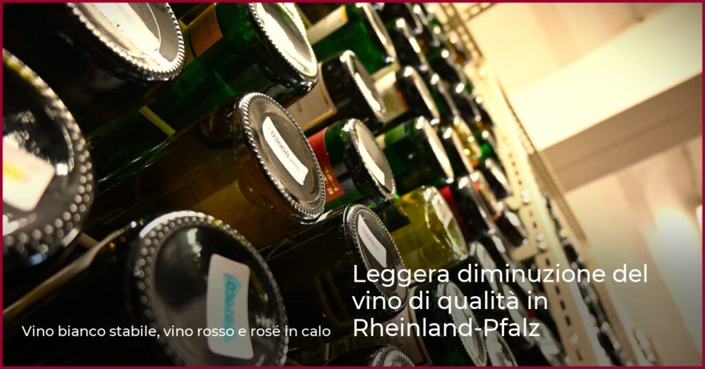Leggera diminuzione del vino di qualità in Rheinland-Pfalz
