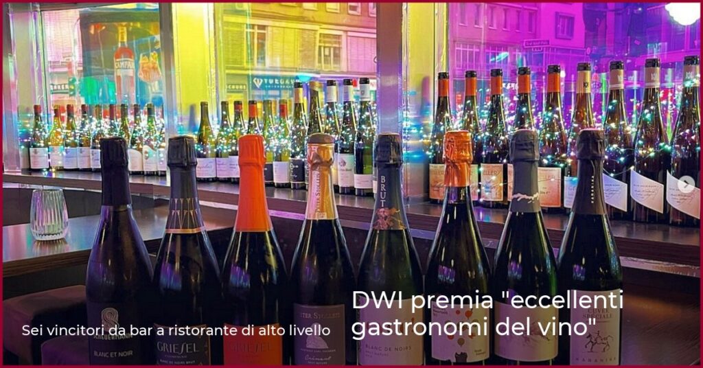 DWI premia “eccellenti gastronomi del vino”