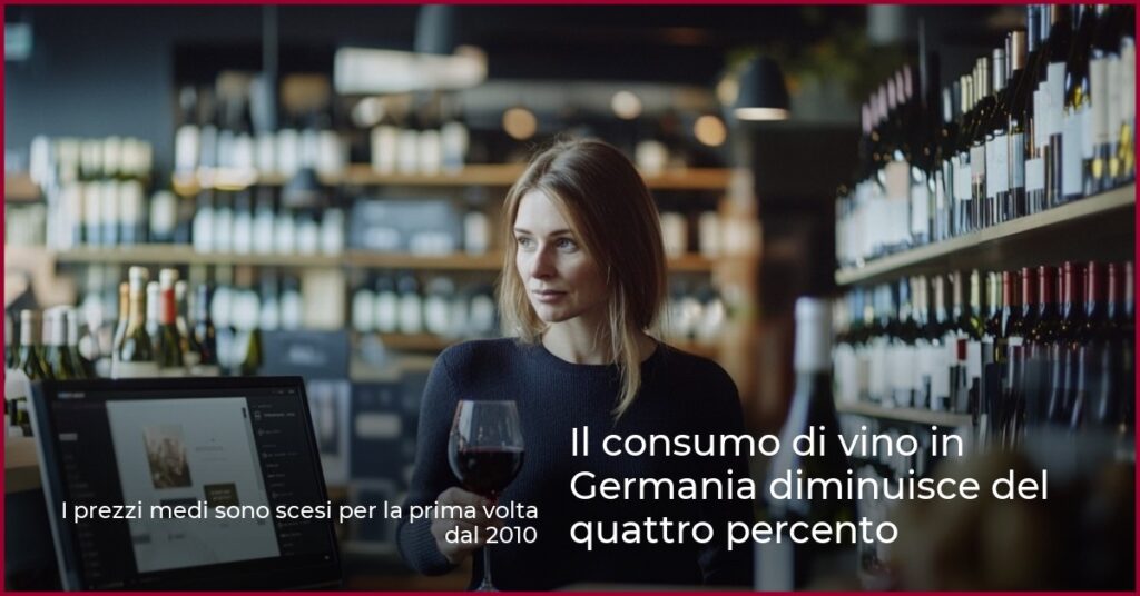 Il consumo di vino in Germania diminuisce del quattro percento