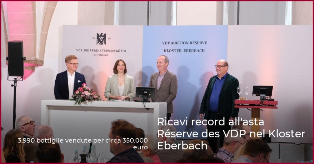 Ricavi record all’asta Réserve des VDP nel Kloster Eberbach