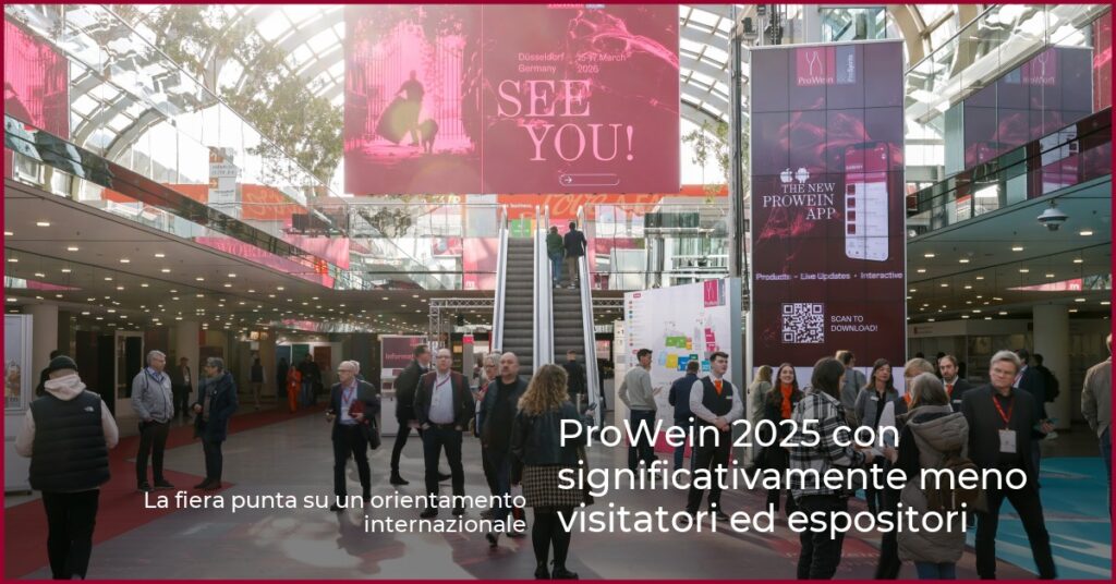 ProWein 2025 con significativamente meno visitatori ed espositori