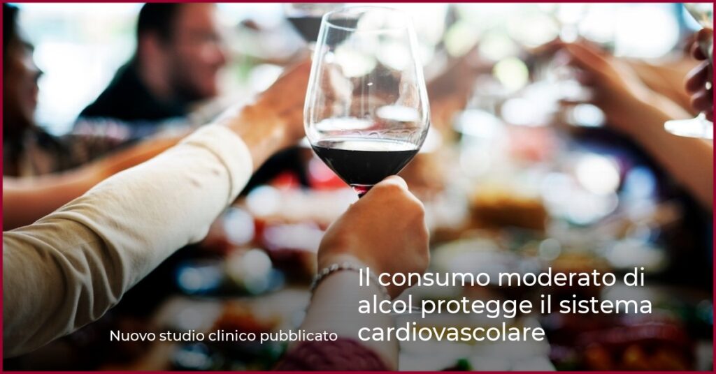 Il consumo moderato di alcol protegge il sistema cardiovascolare