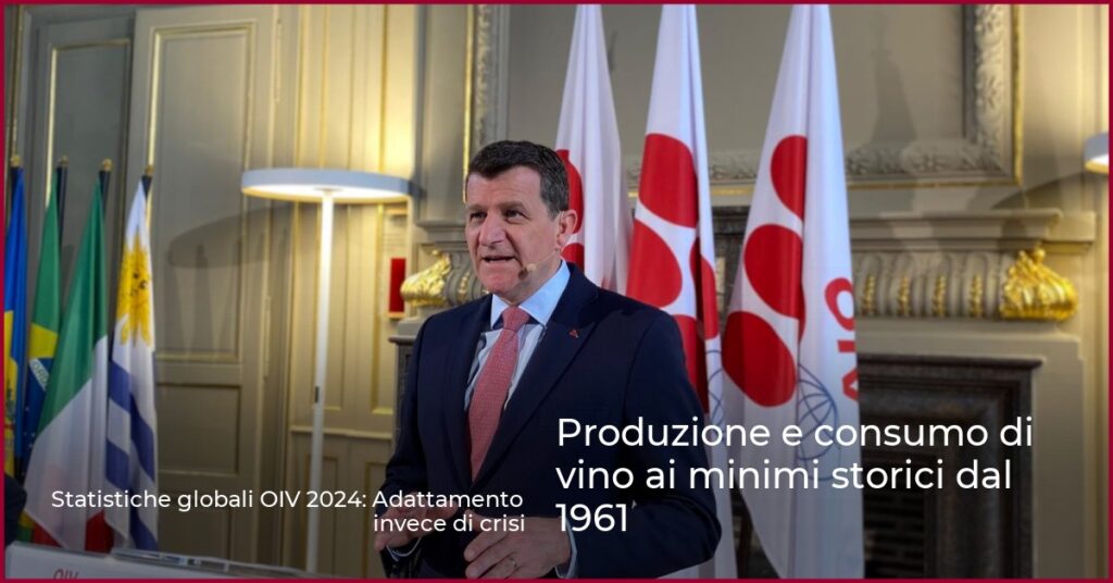 Produzione e consumo di vino ai minimi storici dal 1961