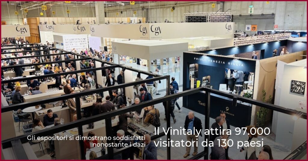 Il Vinitaly attira 97.000 visitatori da 130 paesi