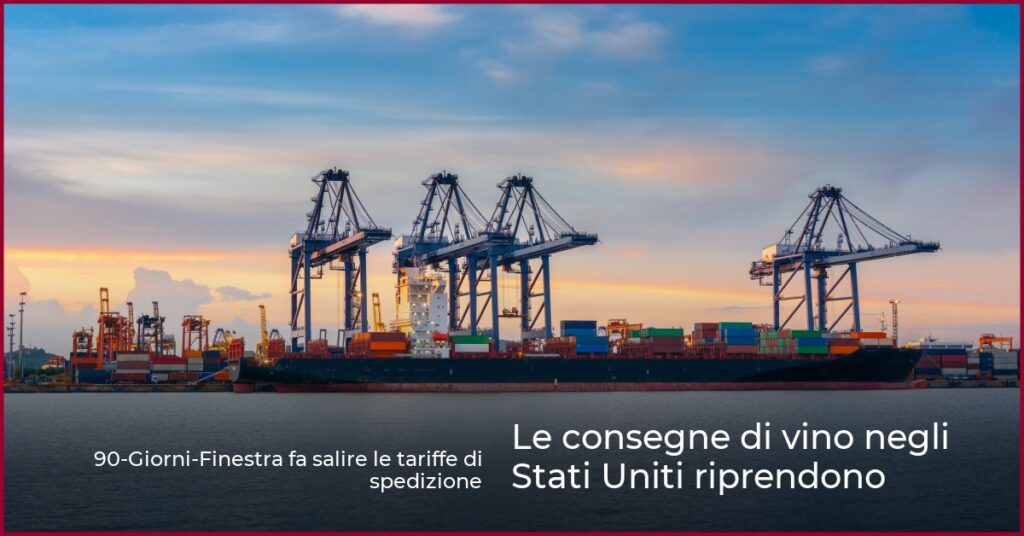 Le consegne di vino negli Stati Uniti riprendono