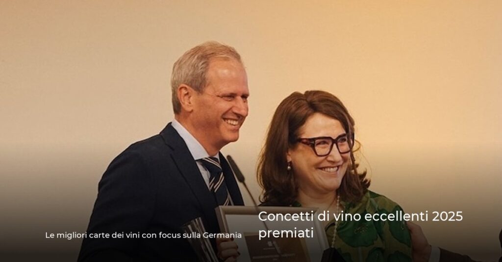Concetti di vino eccellenti 2025 premiati