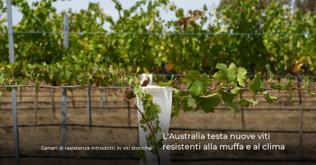 L’Australia testa nuove viti resistenti alla muffa e al clima