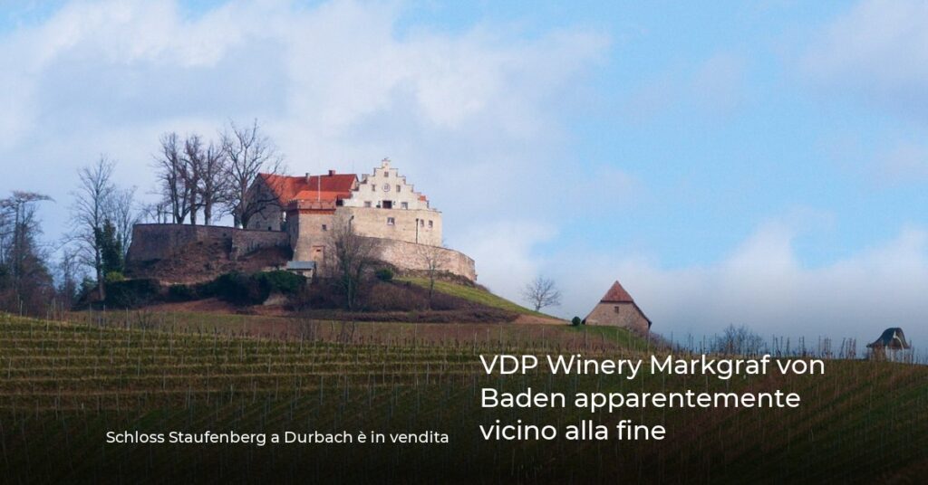 VDP Winery Markgraf von Baden apparentemente vicino alla fine
