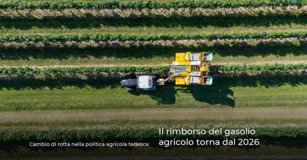 Il rimborso del gasolio agricolo torna dal 2026