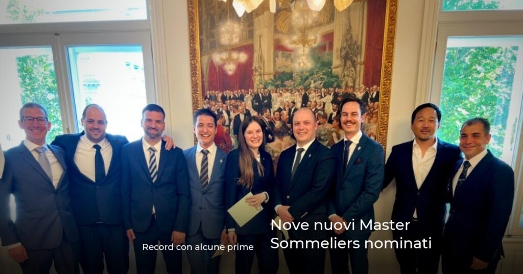 Nove nuovi Master Sommeliers nominati
