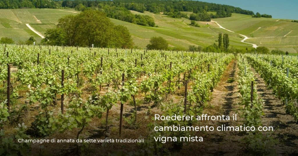 Roederer affronta il cambiamento climatico con vigna mista
