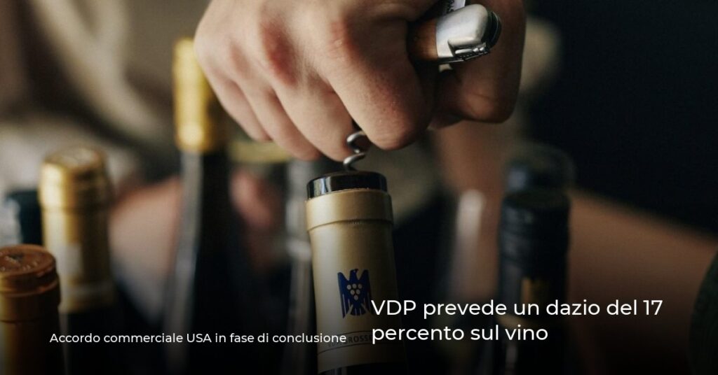 VDP prevede un dazio del 17 percento sul vino