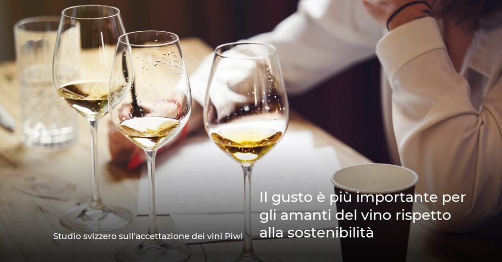 Il gusto è più importante per gli amanti del vino rispetto alla sostenibilità