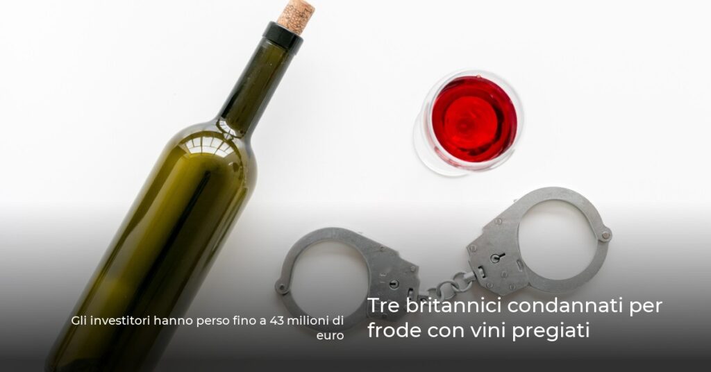 Tre britannici condannati per frode con vini pregiati