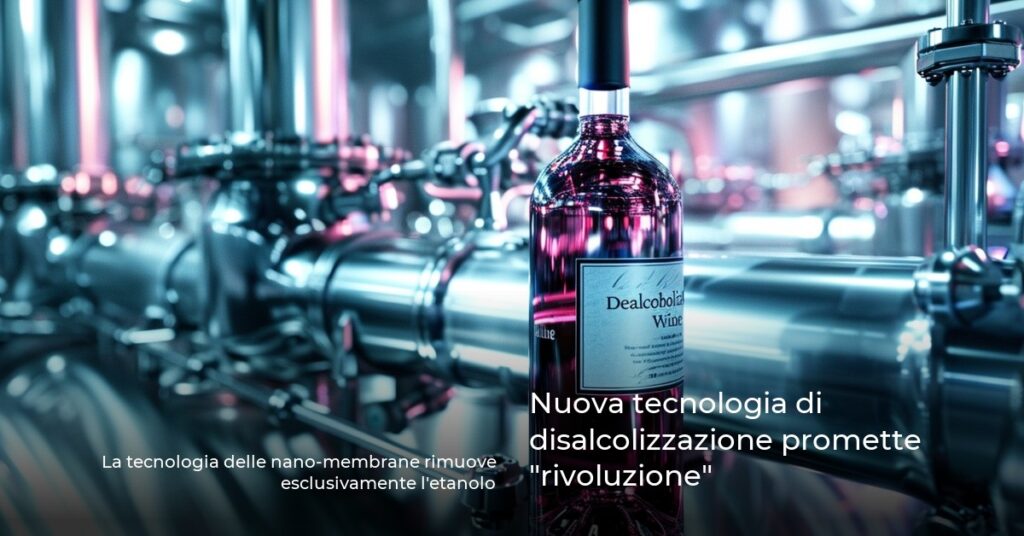 Nuova tecnologia di disalcolizzazione promette “rivoluzione”