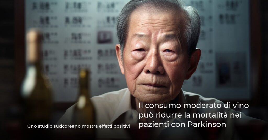 Il consumo moderato di vino può ridurre la mortalità nei pazienti con Parkinson